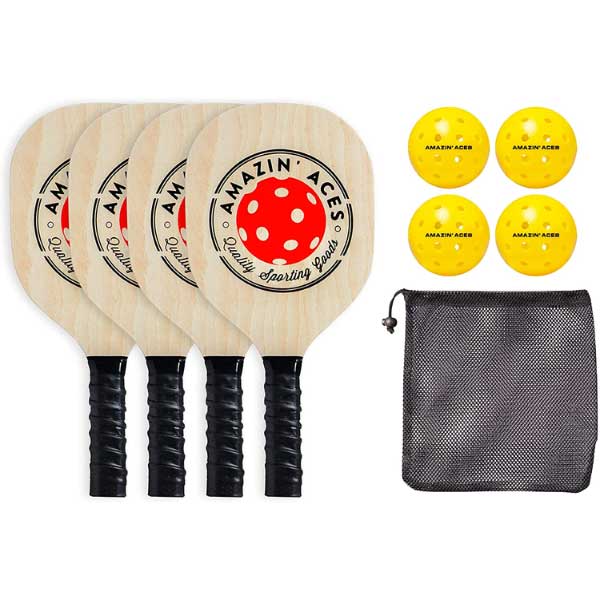 Amazin Ace Wood Pickleball Paddle